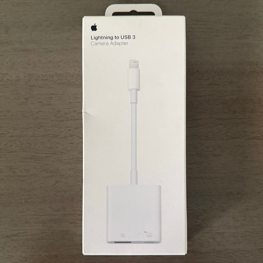Apple Lightning to USB 3 Camera Adapter Original Genuine iPhone iPad New Sealed